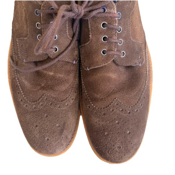 Ted Baker Prycce Brown Suede Derby Brogues Men’s Shoes Sz 10 main image 8